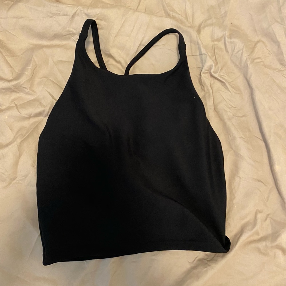 Black sports bra/ tank size small